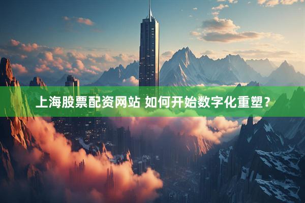 上海股票配资网站 如何开始数字化重塑？